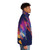 13th Doctor Who Puffer Jacket with Vibrant, Artistic Design - men side right