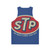 Retro 1954 Unisex STP Racer Tank Top - Back