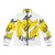 Djmax Art of Respect Puffer Jacket with Yellow and Crown Design
