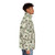 100 Dollar Bills Puffer Jacket with a graphic design of hundred dollar bills - men side right