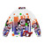 Dalmatian print DJ puffer jacket with 101 dalmatians design - Back