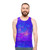 Blacklight Reactive Fluid Art Unisex Tank Top - men