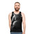 Unisex tank top with a cat astronaut design on a moonlit background - men