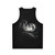 Starry unisex space tank top with moon play design - Back