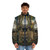 Dark Netflix series poster print puffer jacket - men front