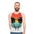 Black unisex summer tank top - men