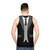 Black suit tank top for formal attire - men back