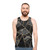 Geometric black and gold tank top - men