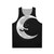 Celestial moon hug unisex tank top