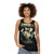 Zombi 2 unisex horror tank top featuring zombie and gore imagery - women