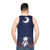 Magical moon bunny unisex fantasy tank top - men back