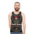 Black rum tank top with pirate graphics - men