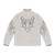 A mystic deer puffer jacket with a geometric wildlife design - Back