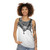 Unisex tank top with keffiyeh pattern design - women