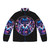 Cyber Geisha Dreams Puffer Jacket with Neon Accents and Futuristic Design