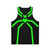 Stealth spider green unisex tank top - Back