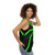 Stealth spider green unisex tank top - women side