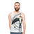 Geometric swallow bird abstract art unisex tank top - men