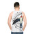 Geometric swallow bird abstract art unisex tank top - men back
