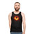 Minimalist black hole unisex tank top - men
