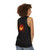 Minimalist black hole unisex tank top - women back
