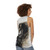 Black stallion unisex tank top - women back