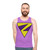 Unisex twin superhero comic book tank top - men