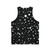 Unisex tank top with a galaxy print design - Back
