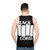 Unisex black coffee hardcore music tank top - men back
