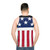 Stars and Stripes Firestarter Unisex Tank Top - men back