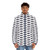 Cunt puffer jacket with retro, trippy, and humorous design - men front