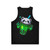 Starry panda bubble tea unisex tank top - Back