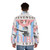 Proud Cuban Puffer Jacket with Cuban Flag and Boxing Graphics - men back