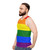 Rainbow Gay Pride Unisex Tank Top - men side
