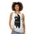 Black Bear Unisex Tank Top with Metal Design - women