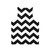 Black and White Zig Zag Unisex Tank Top - Back