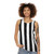 Black and White Striped Unisex Tank Top - women