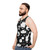 Rick and Morty black and white pattern unisex tank top - men side