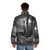 Crucifixion Darkness Puffer Jacket - Vintage religious-inspired puffer jacket with dark, gothic design - men back