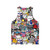 Bl Sticker Bombed Unisex Tank Top - Back