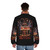 Retro puffer jacket featuring a horror-themed morning ritual design - men back