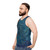 Unisex tank top with illuminating star map graphic - men side