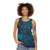 Unisex tank top with illuminating star map graphic - women