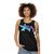 Unisex tank top featuring the Star Madman electronic music band logo - women