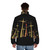 Neon Genesis Evangelion Retro Vintage Anime Puffer Jacket - men back