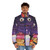 Grimace-themed puffer jacket for Grimace's birthday - men front