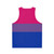 Bisexual pride flag unisex tank top - Back