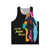 Unisex tank top with a breathtaking cyber punk design