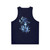 Unisex galaxy witch alien tank top with cosmic space and constellation design - Back