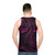 Galaxy swirl unisex tank top - men back